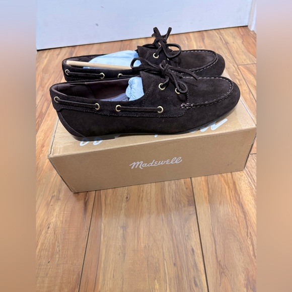 NWT Madewell The Jamie Boat Shoe in Dark Carob - Picture 6 of 11